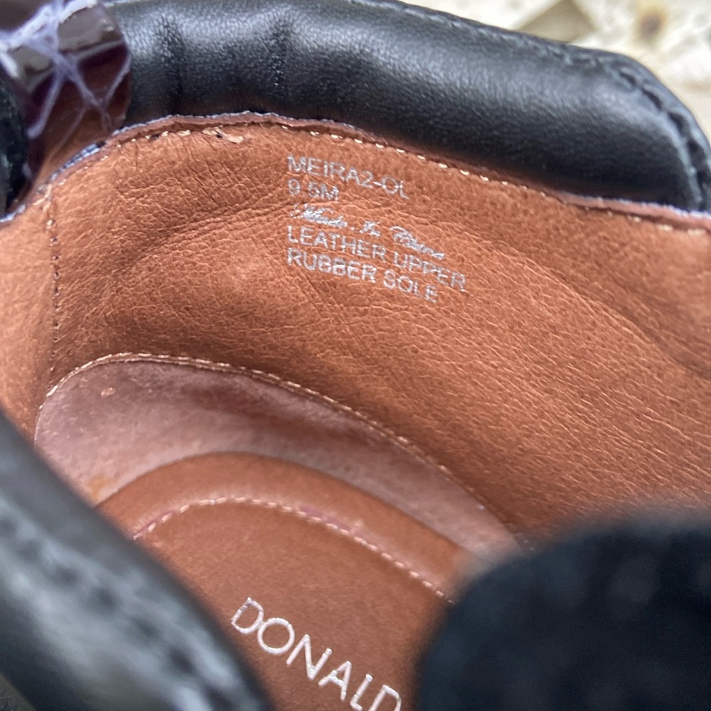 New! Donald J Pliner ‘Meira2’ Black Oily Suede Flatform Booties Women’s Size 9.5 - Picture 5 of 13